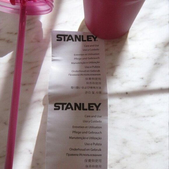 STARBUCKS - STANLEY Tumbler 40 oz Tumbler - Berry Pink Glitter - NWT - Picture 12 of 12